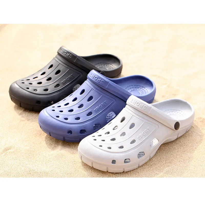 Sandalias Hombre Limited Mens Leather Sandal 2019 Men's Eva Clog Slipper Summer Sandals Lightweight High Quality Breathable