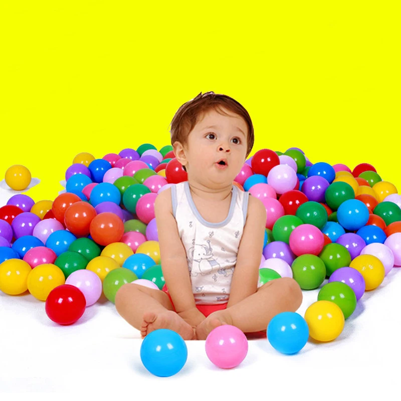 

New Baby Toy Plastic Ocean Ball Secure Eco-Friendly Colorful Ball Kids Funny Bath Toys Swim Pit Sport Balls 25/50/100/200Pcs