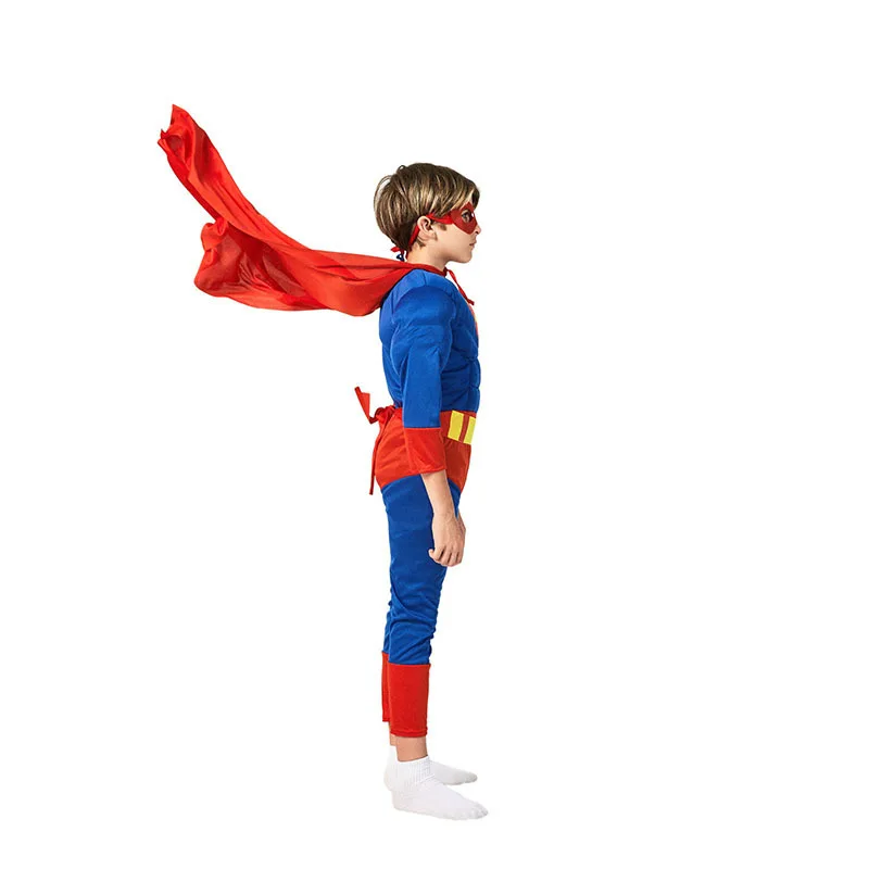 Детский новогодний костюм Супермена на Хеллоуин, костюм супергероя, 4 конечных игры, костюм Капитана Америки, детская одежда для косплея, для мальчиков