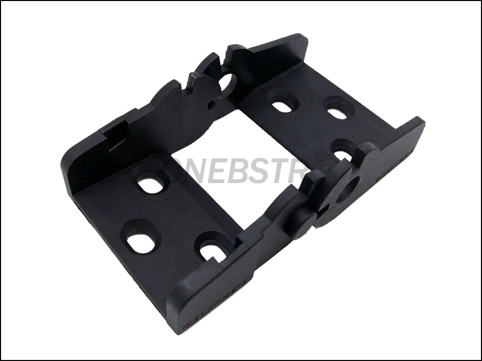 JFLO 1 Pair of 18x37mm Semi Closed Inside Opening Drag Chain Fitting End Connectors Joints Plastic Towline Cable Wire Carrier 5