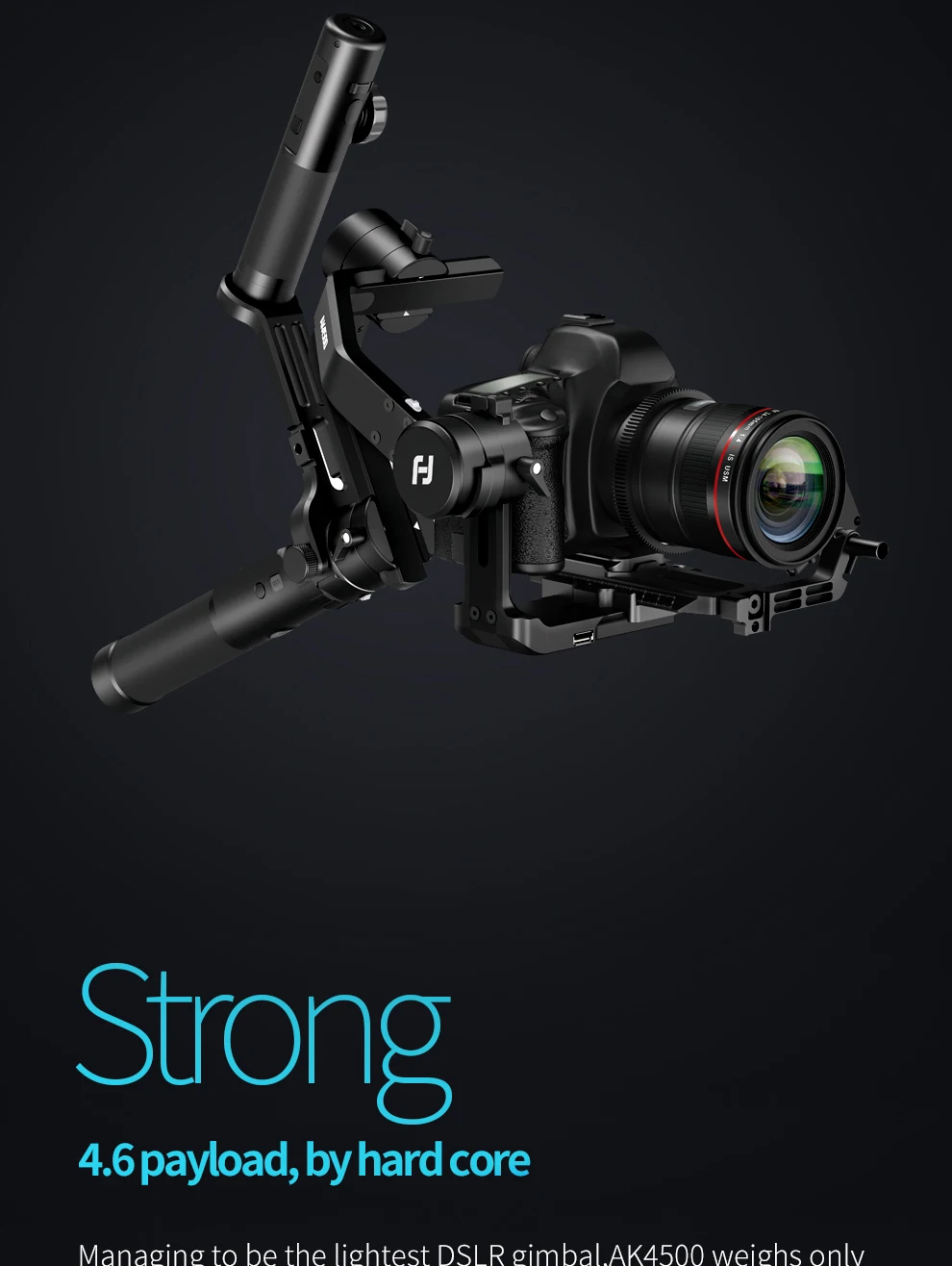 Feiyutech ak4500 3-axis handheld cardan dslr camera