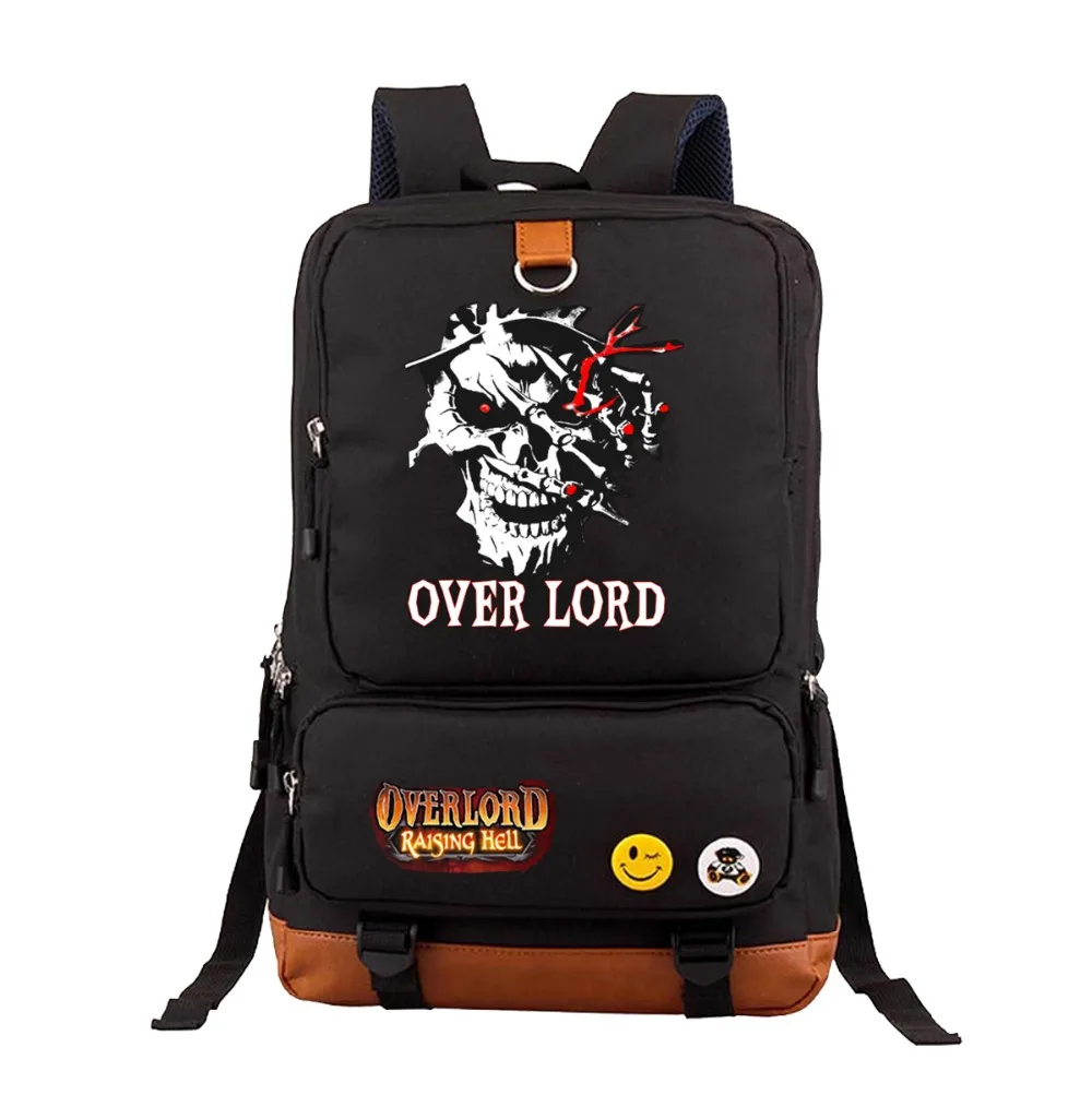 

Japan Anime Overlord Printing Backpack student School book Bags Teenagers Shoulder Bag men women Rucksack