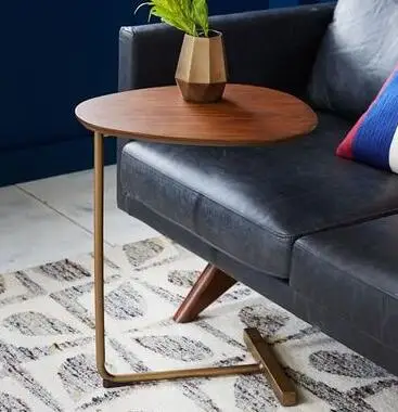 Elliptic small tea table. Move solid wood iron art sofa. Side a few. Lazy person bedside reading table...07 Elliptic small tea table. Move solid wood iron art sofa. Side a few. Lazy person bedside reading table...07