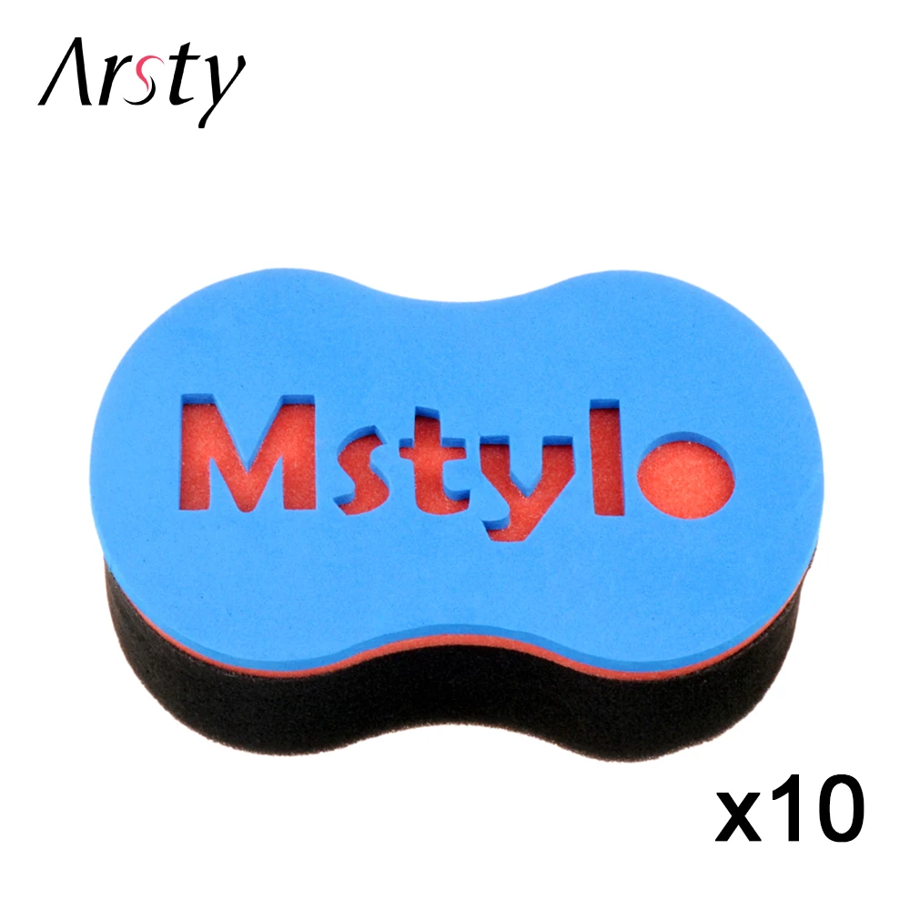 ARSTY 10pcs/lot magic twist hair sponge,hair curl sponge brush for