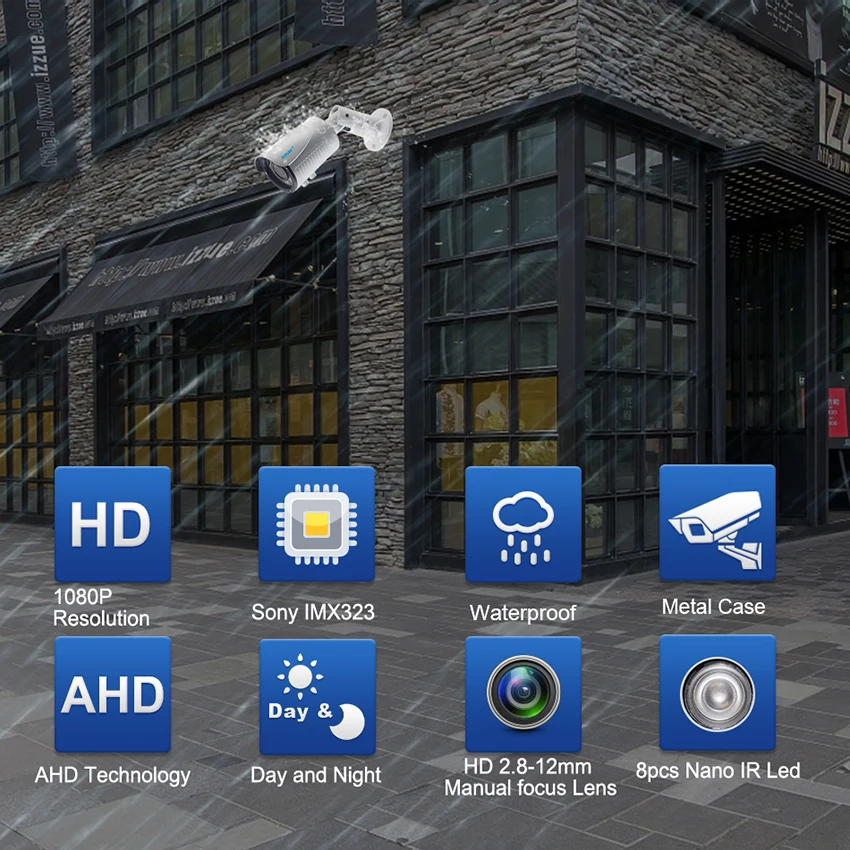 Smar SONY 1080P AHD Камера 1/2.8 дюймов IMX323 3000TVL AHDH Full HD видеонаблюдения открытый IP67