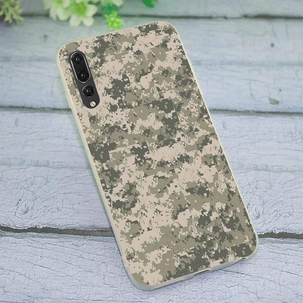 Камуфляжный чехол в стиле милитари для P Smart 2019 Huawei Mate 10 20 P9 Lite чехлы P10 P20 Pro P30