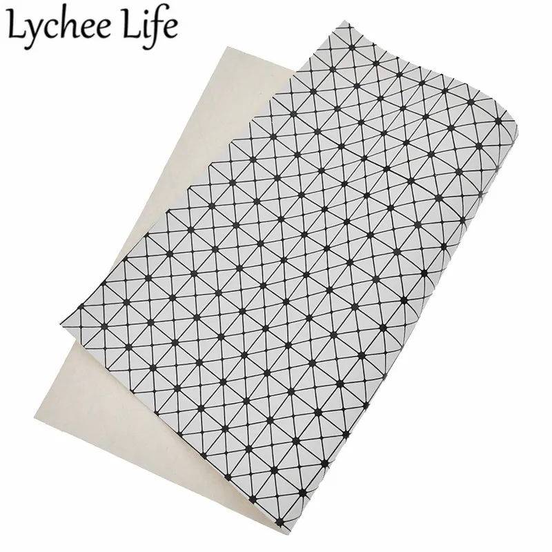 Lychee Life A4 тисненая кожа ткань 29x21 см плед PU ткань DIY ручной работы швейная одежда аксессуары поставки - Цвет: 2