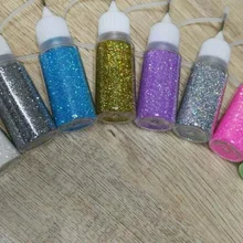 10 бутылок/партия акриловое блестящее напыление для ногтей Советы Дизайн 3D Стразы для ногтей украшение для маникюра 10 мл