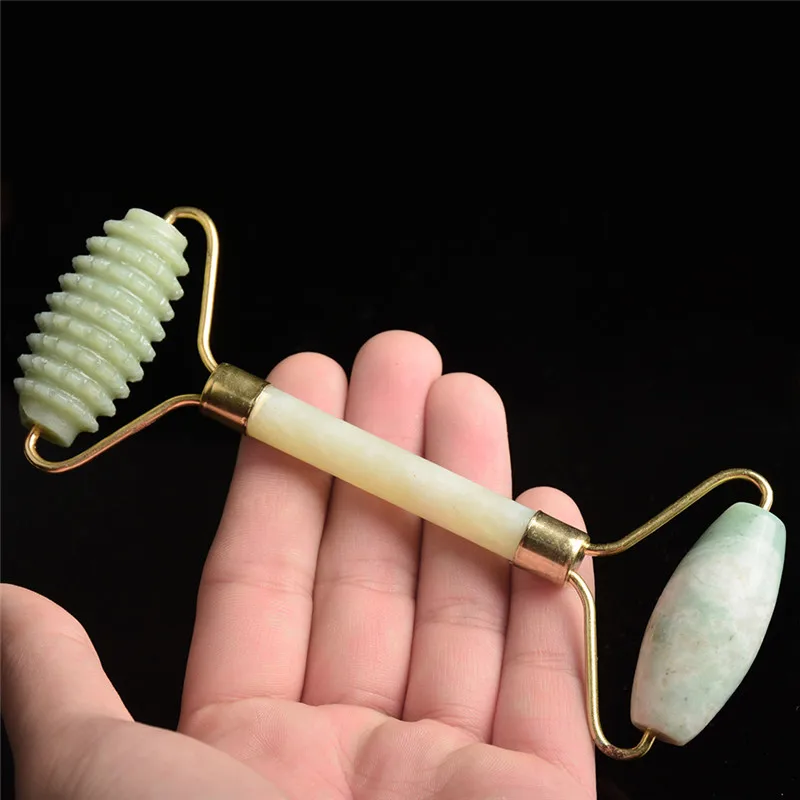 Natural Facial Beauty Massage Face Lift Tools Artificial Jade Roller Face Thin Massager