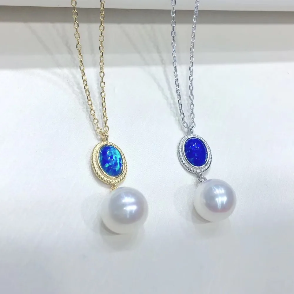 

Autumn Jewelry 925 Silver Necklace Chain with Pendant Findings Component Jewelry Parts Fittings for Pearls Corals Jades Stones