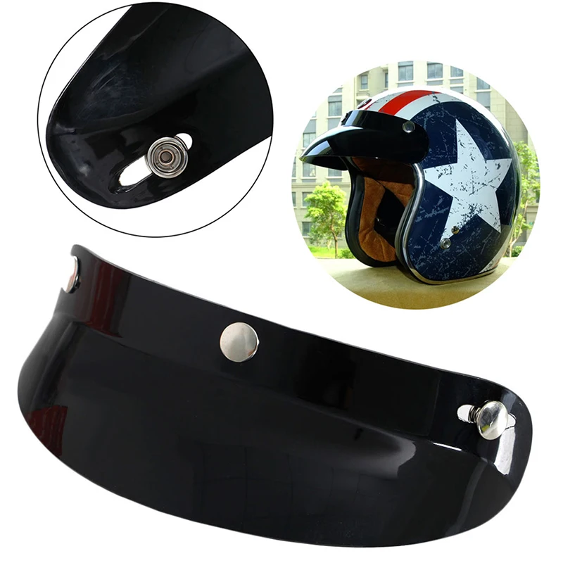 Горячая распродажа универсальный 3 кнопки козырек защитная маска для объектива мотоциклетные шлемы с открытым лицом автомобильные аксессуары
