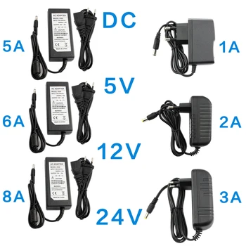 

DC 5V 12V 24V Power Supply Adapter 1A 2A 3A 5A 6A 8A AC DC Transformers 220V To 12V 5V 24V Power Supply Adapter 5 12 24 V Volt