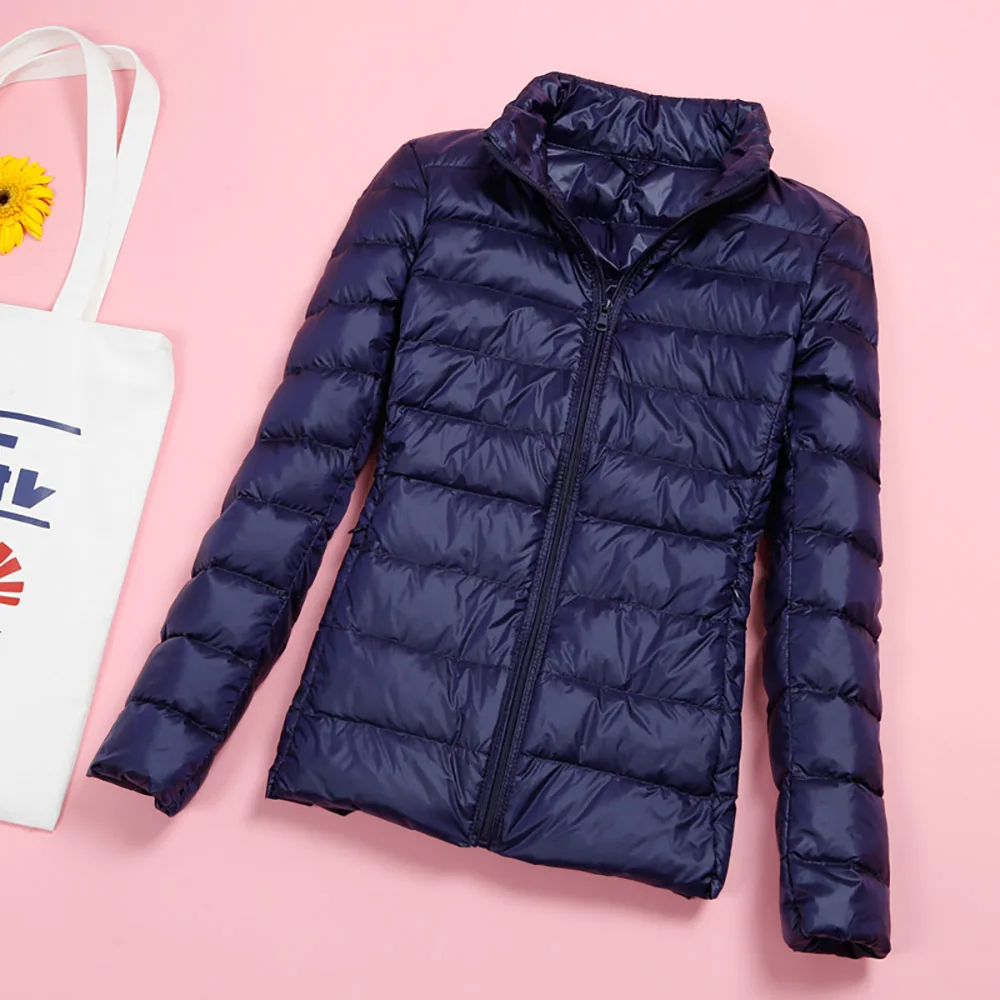 Kopen Vrouwen Herfst Winter Jas Casual Ultra Licht Witte Eend Bont Donsjack Jas Warme Slanke Grote Parka Plus Size 5XL 6XL 7XL