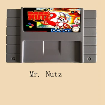 

Mr. Nutz 46 Pin 16 Bit Grey Game Card For USA NTSC Game Player
