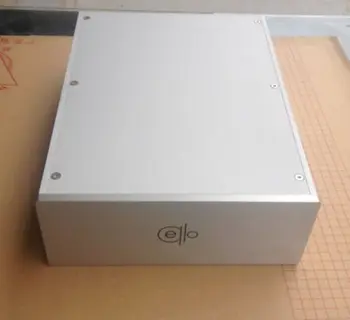 QM Latest Cello full aluminum enclosure amplifier case silver/black amplifier chassis diy enclosure aluminium amp case 3209 class a full aluminum amplifier enclosure amp case both side heatsink