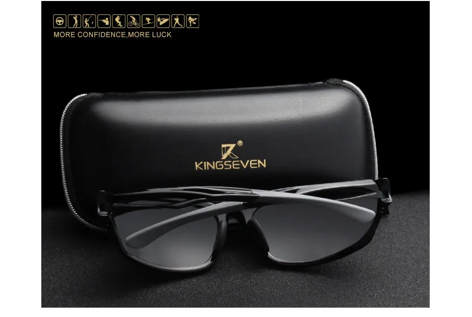 KINGSEVEN Best Sunglasses For Night Driving Polarized Lens