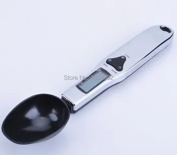 

DHL Worldwide Shipping Mini Scale LCD Display 0.1g/500g Digital Innovative Spoon Kitchen Scale Maximum Scale 500g