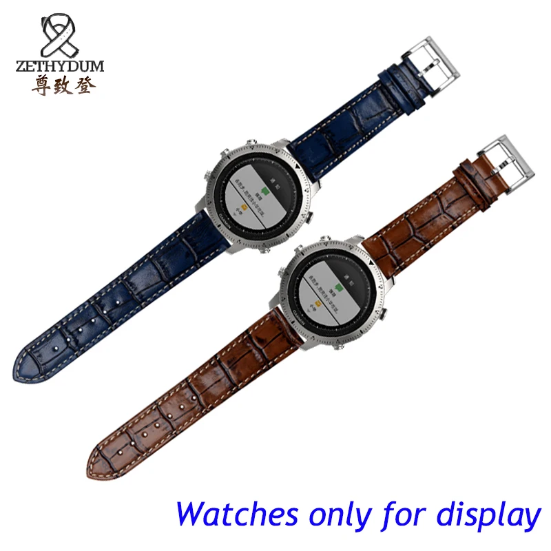 garmin fenix chronos leather strap