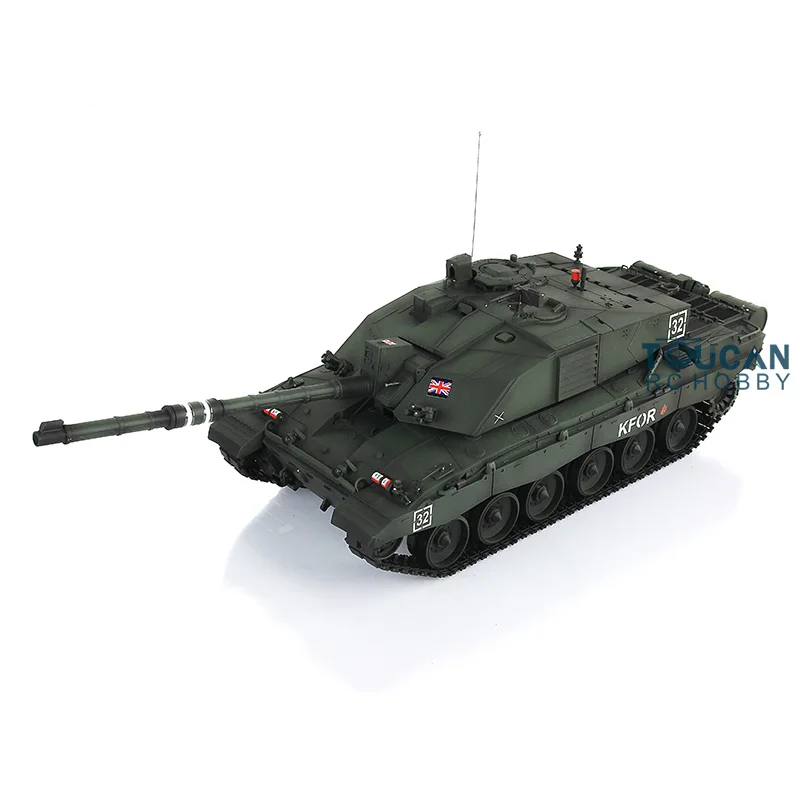 2,4 Ghz Henglong 1/16 Sclae Deep Green British Challenger II RTR rc Танк пластиковые треки колеса 3908 TH00132