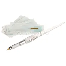 Для ручного татуажа бровей ручка+ 50 шт. 14 Pin иглы для микроблейдинга бровей PCD Перманентный макияж иглы стерилизации нержавеющей микроблейдинга