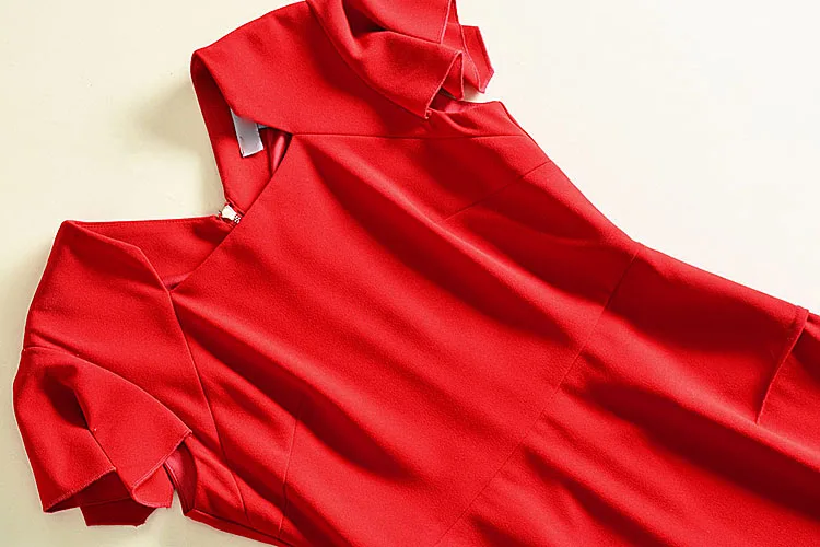 XF Весна Высокое качество мода дизайнер подиум Ретро плечевой ремень тонкий эластичный молния шифон черный+ красный платье платья