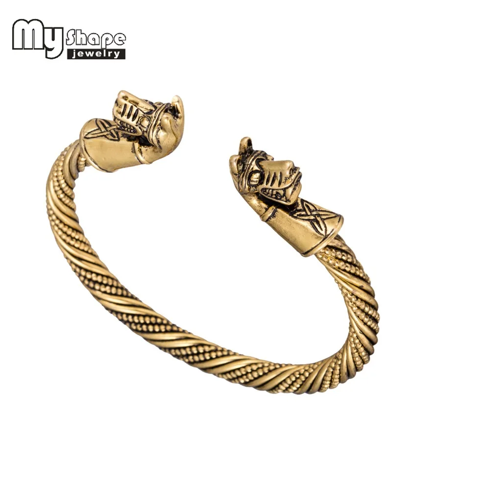 

My Shape Bracelet Men Viking Wolf Cuff Bangle Wristband Vintage Teen Dog Bracelets Bangles for Women Fashion Jewelry Accessories