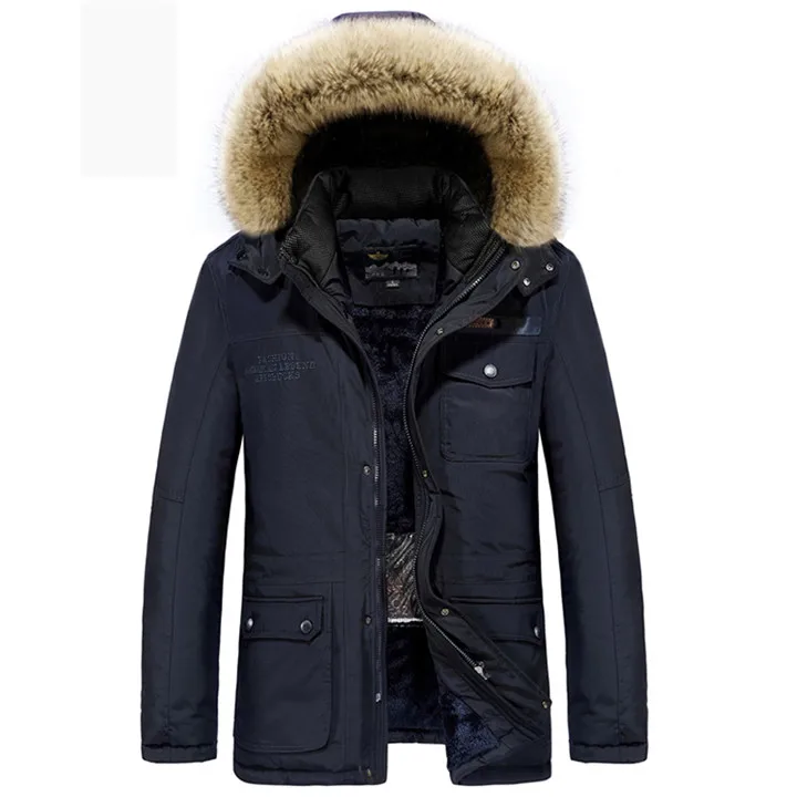 Бренд AFS JEEP, зимняя куртка для мужчин, интеллектуальная, умная, с подогревом, с регулируемой температурой, флисовая парка для мужчин, для-40 градусов, Россия, пальто - Цвет: Синий