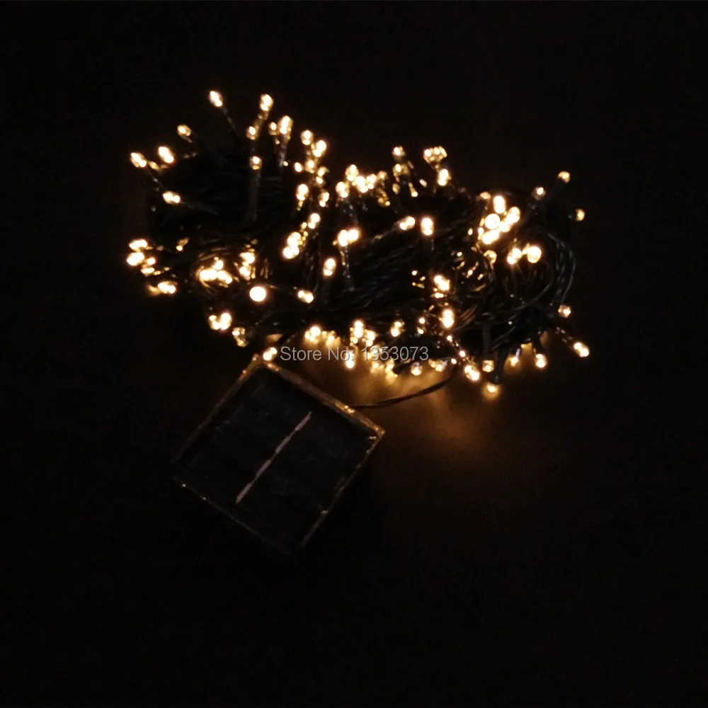 22M 200LED Solare Lights Outdoor Solar Powered LED String Fairy automatic Garden waterproof Christmas - warm white lighting 1-1