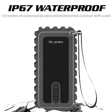 Haoba ip67 Водонепроницаемый bluetooth динамик bluetooth портативный пыленепроницаемый динамик с радио с картой открытый противоударный динамик