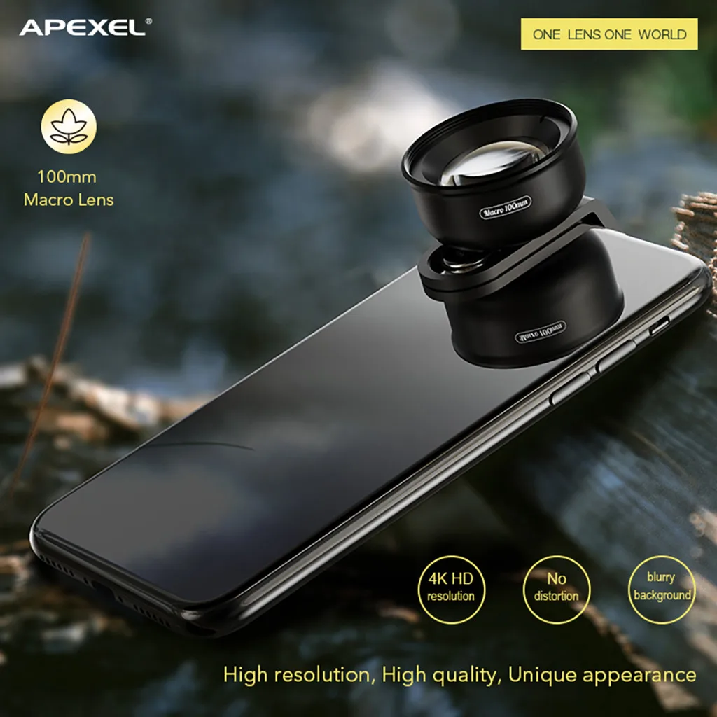 Универсальный объектив для мобильного телефона Apexel 100 мм профессиональный HD 28 #