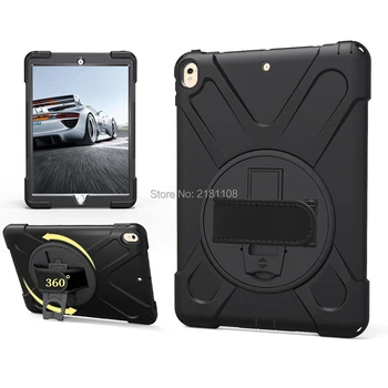 

360 Degree Rotating Kickstand Dropproof Shockproof Hybrid Heavy Duty 3-Layer Cover Skin Pro 10.5" inch 2017 release A1701 A1709