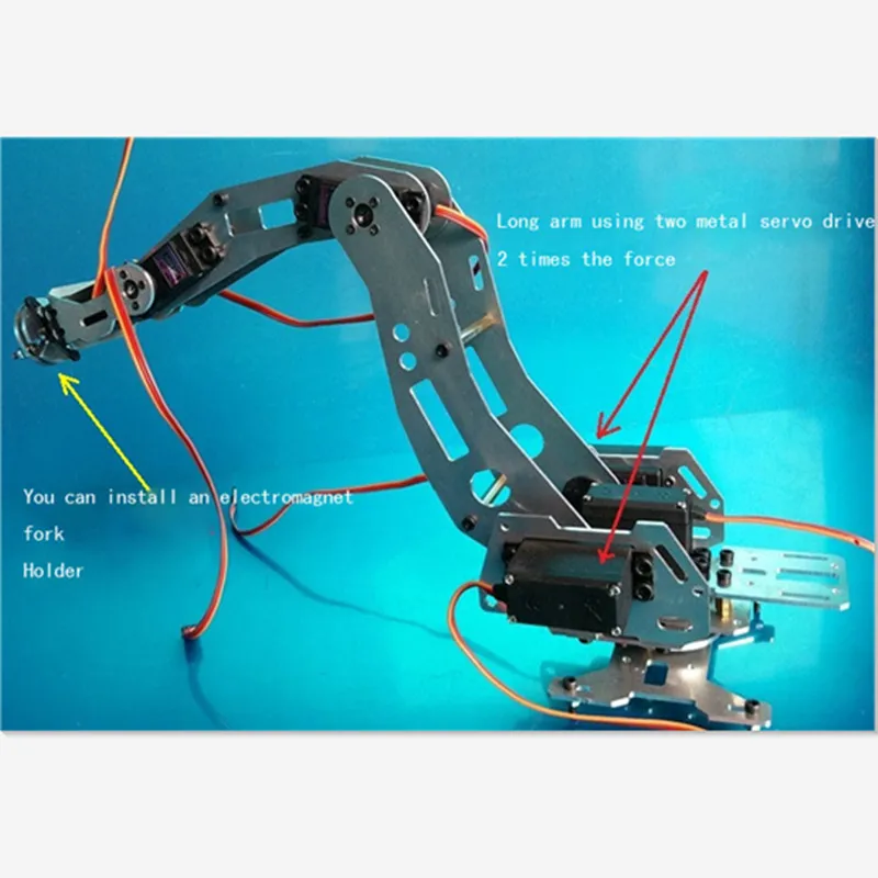 6 осевой робот манипулятор DOF модель робота без контроллера MG996R|robot model|6 dof robot