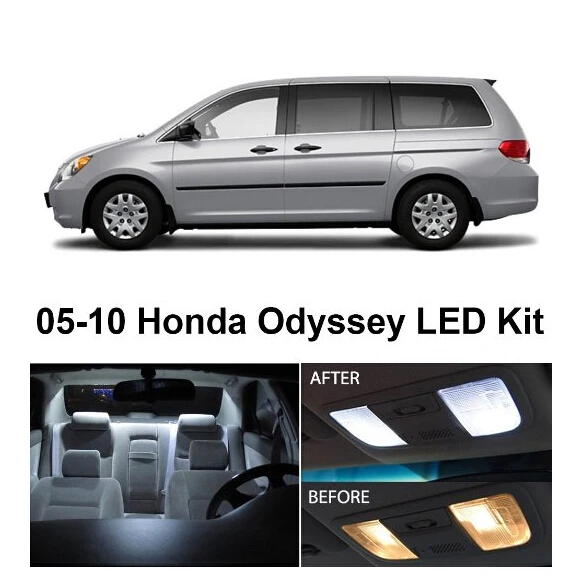 Free Shipping 9pcs Lot Car Styling Xenon White Package Kit Led Free Shipping 9pcs Lot Car Styling Xenon White Package Kit Led Interior Lights For Honda Odyssey 2005 2010 In Signal Lamp From Automobiles Motorcycles On