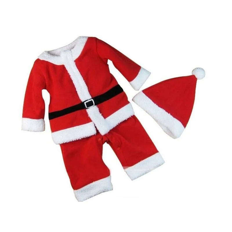 boys Рождественская одежда для малышей; XS-4XL для новорожденных; платье Санта-Клауса для маленьких девочек; шляпа; комплект из 2 предметов; Рождественский подарок; карнавальный костюм на Хэллоуин - Цвет: boys