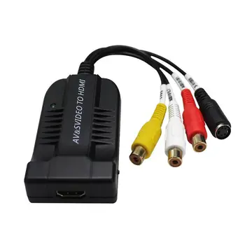 

Female S-VIDEO to HDMI Converter Female Support 720P 1080P with Cable for TV VHS VCR DVD