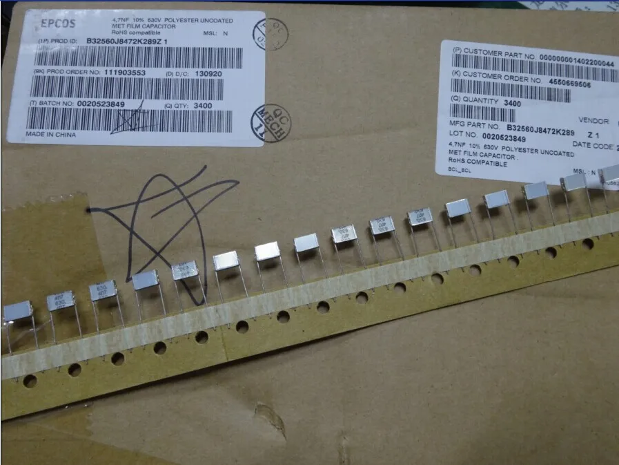 

2019 hot sale 20PCS/50PCS EPCOS 0.0047uf/630v (4.7nf 4700pf 4n7 472) The new Melaleuca cake capacitance free shipping