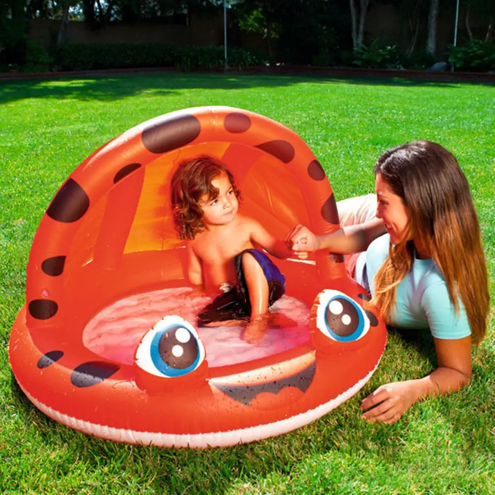 Sunshade Children Inflatable Swimming Pool With Baby Awning Pool Basin Baby Pool Children Water Play Pool