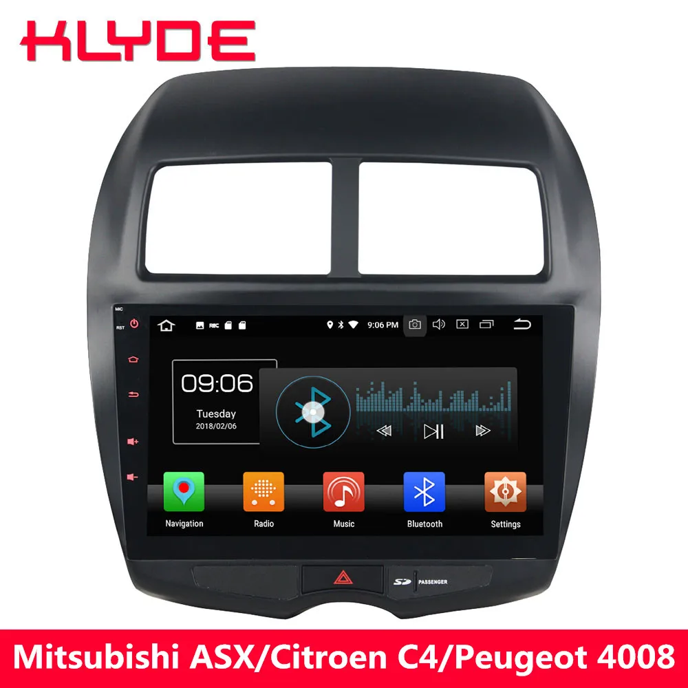 

KLYDE 10.1'' 4G Android 8.0 Octa Core 4GB RAM 32GB ROM Car DVD Multimedia Player For Peugeot 4008/Citroen C4 Aircross 2012-2017