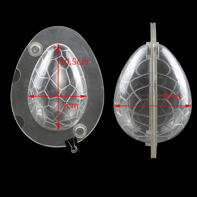 3D большое пасхальное яйцо пластиковые конфеты шоколадная форма для выпечки украшения Кондитерские инструменты Поликарбонат форма шоколада