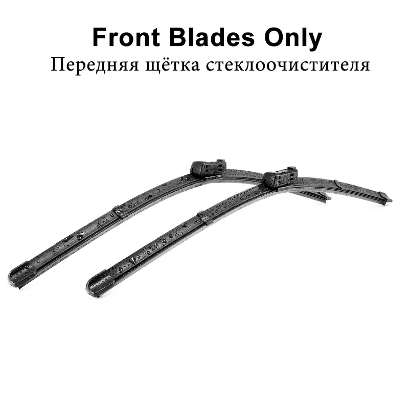 YITOTE стеклоочистителей для Skoda Rapid Fit кнопочные рычаги 2012 2013 - Цвет: Front Blades Only