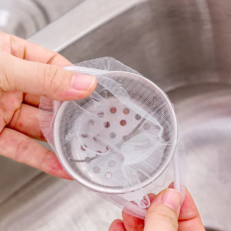 

30/60Pcs Reusable Sink Strainer Filter Garbage Bag For Kitchen Bathroom Trash For Sink Strainers Hair Trash Leak Net Filter Tool