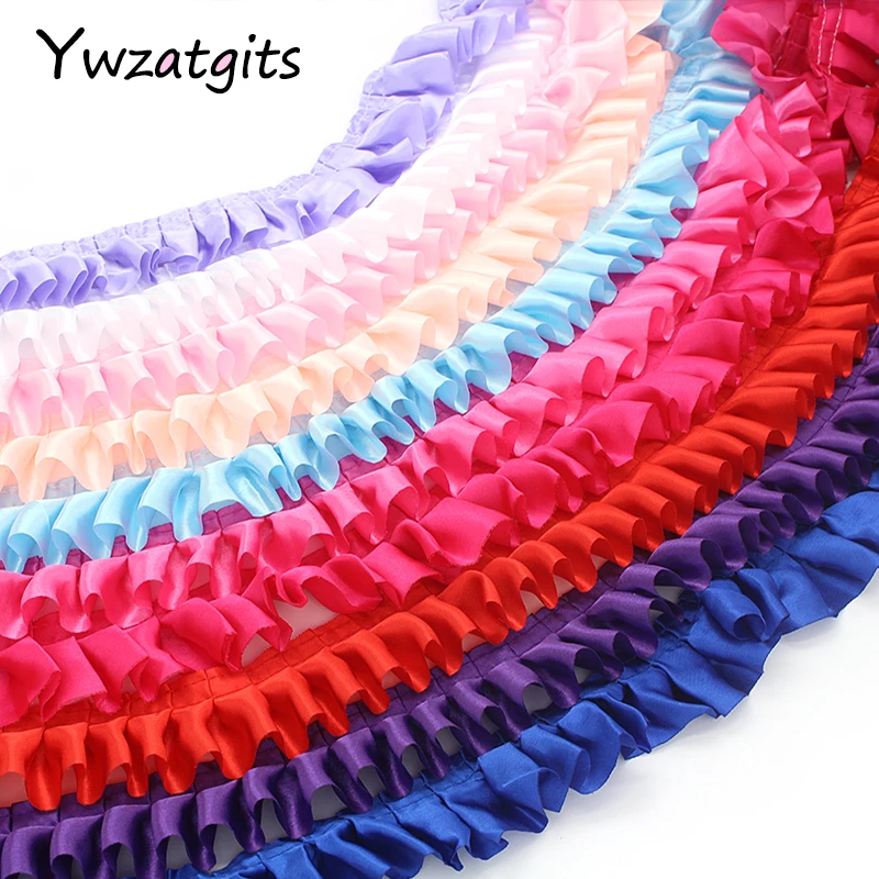 

ywzatgits 5y/8y 37mm Multicolors Lace Fabric Trim Ribbons DIY Sewing Handmade Garment headdress Craft Materials YU0104