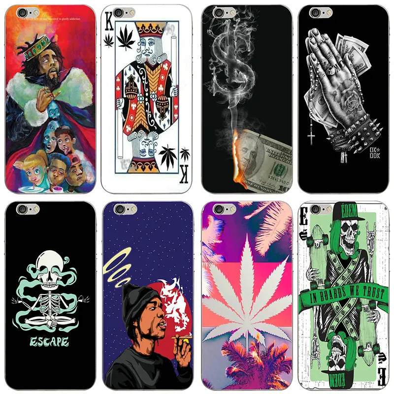 

Weed Hemp Leaf Soft TPU Mobile Phone Cases Accessories for iPhone 8 7 6 6S Plus X XR XS Max 10 5 5S SE 5C 4 4S Coque Cover Bags