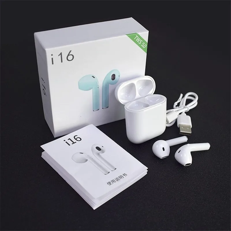 

2019 Original i16 TWS i10 Tws 1:1 Wireless Bluetooth 5.0 Earphone 3D bass Earbud PK i88 i10 i12 i13 i14 tws for iphone