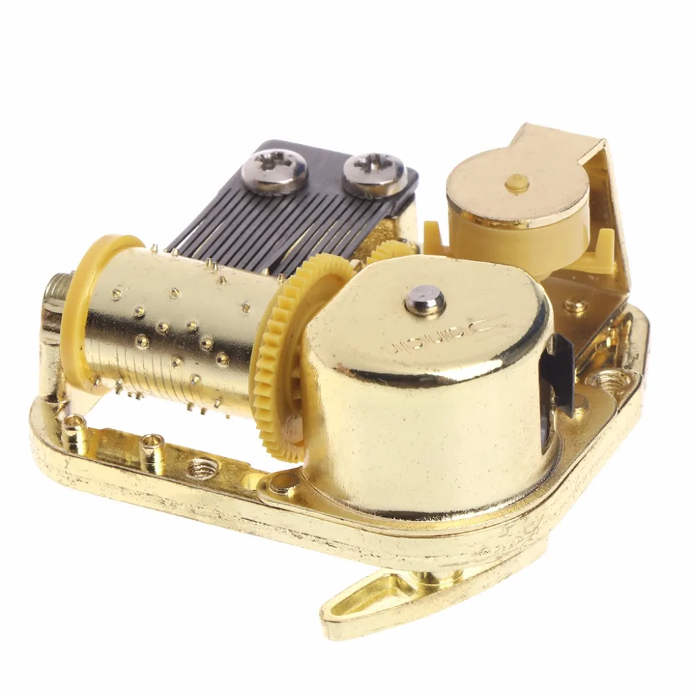 DIY Mechanical Musical Box 18-Notes Golden Movement + Screws + Castle In The Sky Key Gift Home Decor music box