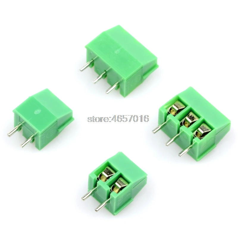 100 шт./лот KF350-3.5-2P 3P KF350 2Pin 3Pin 3 5 мм прямой штифт PCB клеммный блок ROHS | Обустройство