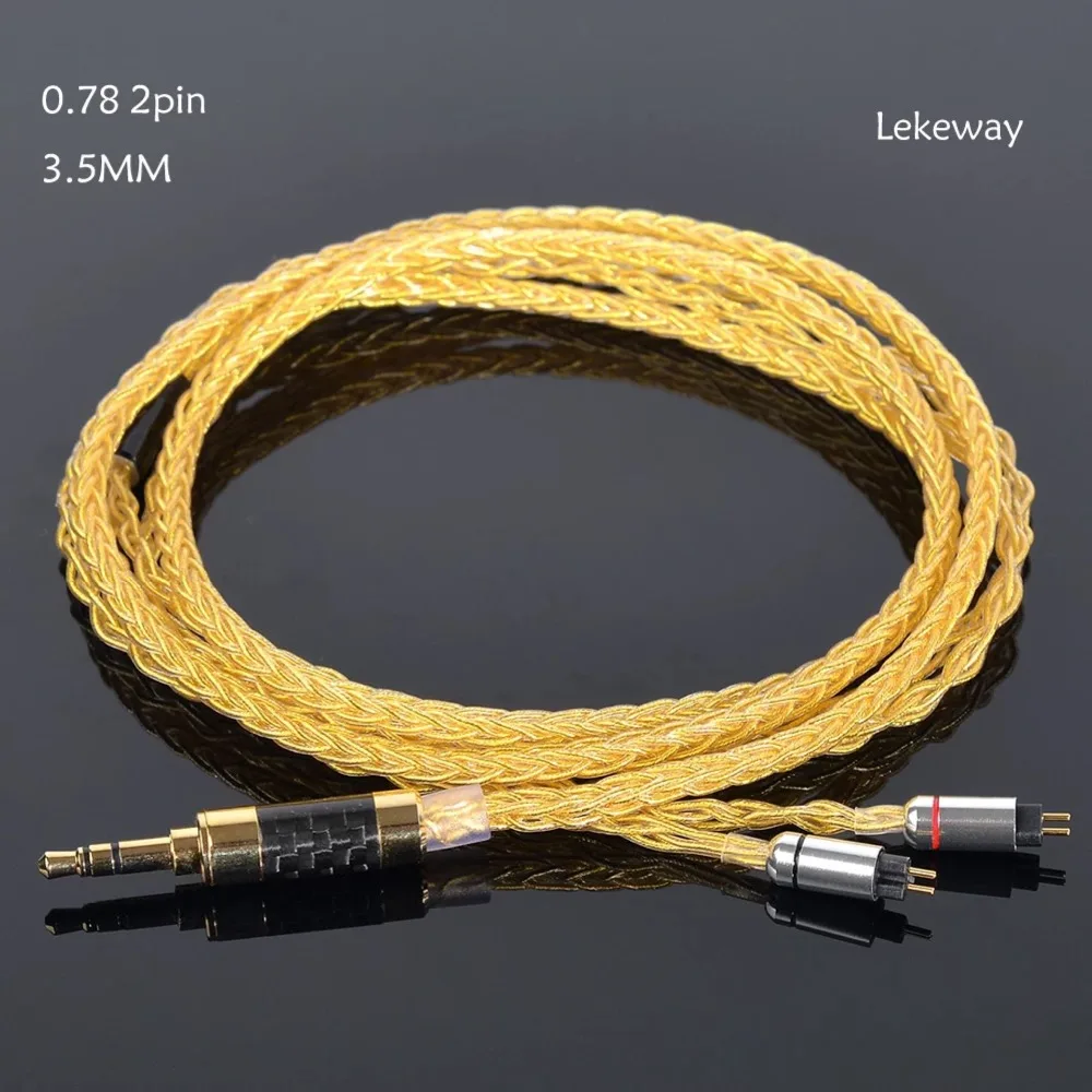 

Tongking 8 Cores Pure Silver Cable 3.5mm Plug MMCX/2Pin Connector Earphone Upgrade Cable For BA10 M6/N3 CCA C16