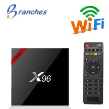 X96 w mini android 7.1 smart tv box 2gb/16gb tvbox x 96 mini amlogic s905w h.265 4k 2.4ghz wifi media player conjunto caixa superior x96mini
