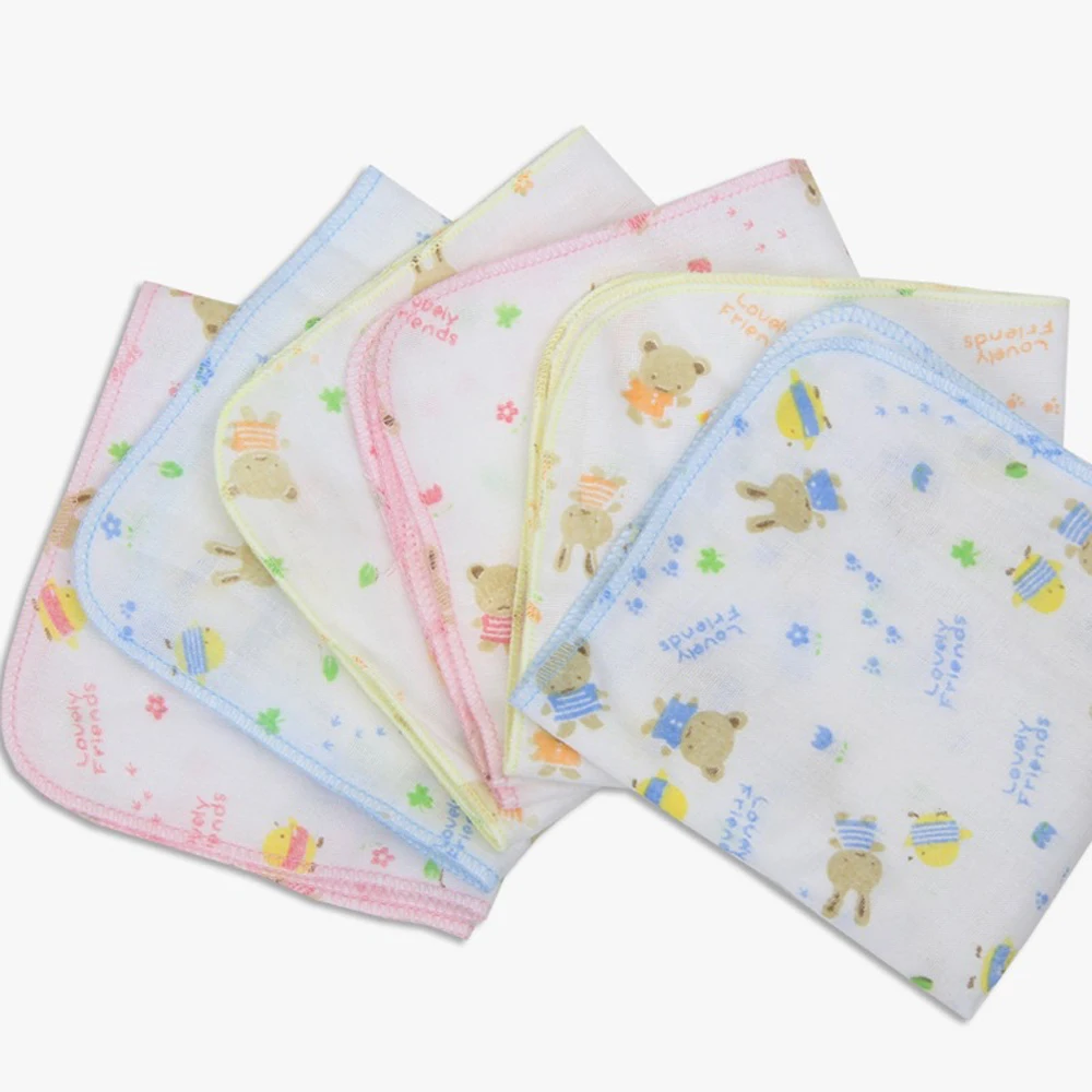 Buy 10pcs Baby Gauze Cotton Handkerchief Burp Cloths
