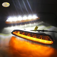 Sncn LED Габаритные огни для Opel Mokka Vauxhall 2012 2013 2014 2015 веки фары противотуманные лампы 12 В ABS DRL с поворотов